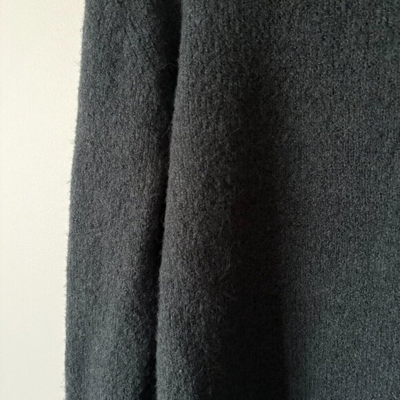 Zara Wool Alpaca Blend Oversized Soft Knit Sweater Dark Grey Charcoal Size Large - Picture 6 of 9